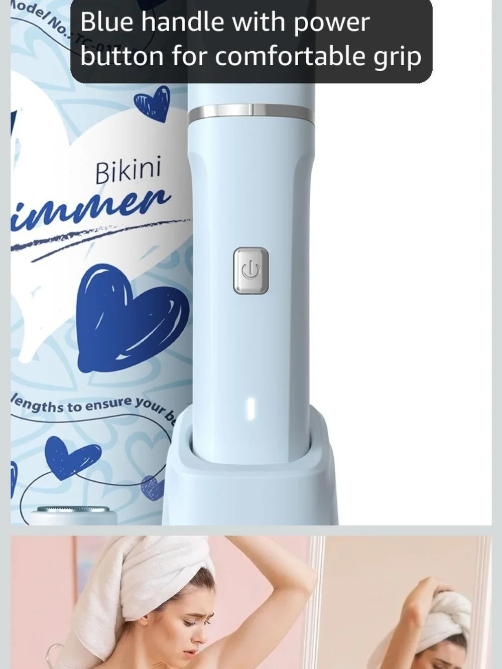 2in1 Bikini Trimmer – Blue